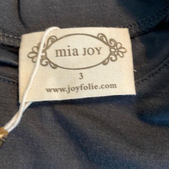 Mia Joy Joyfolie Peyton La Vie Est Belle Paris Midi Dress Gray Knit Tulle 3 - Picture 4 of 8